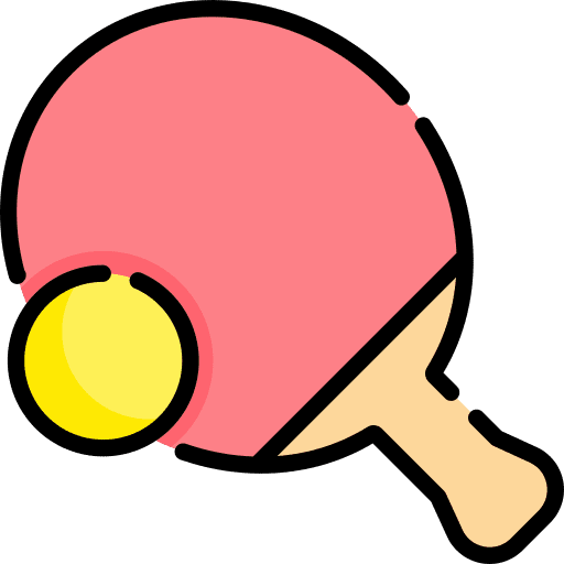 Ping pong tennis racket ping pong icon