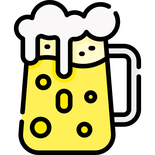 Beer mug mug drink food icon