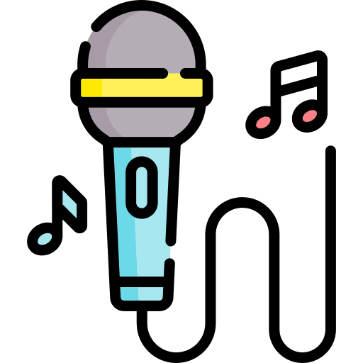 Microphone bar music and multimedia microphone icon