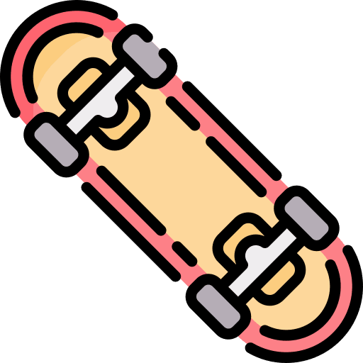 Skateboard skateboarding sport transportation icon