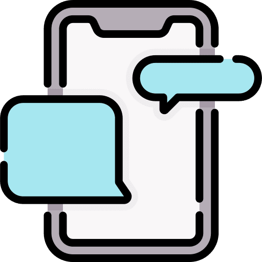 Chat chat communications smartphone icon