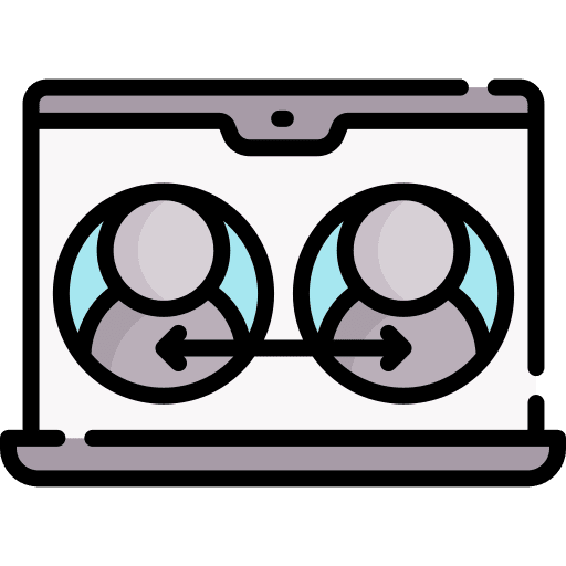 Chat people chat videocall icon