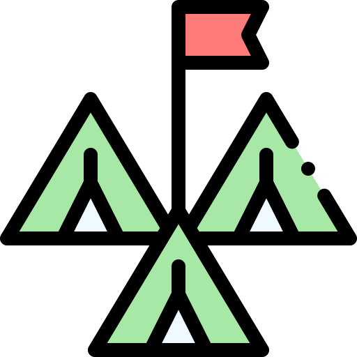 Tent tent army base icon