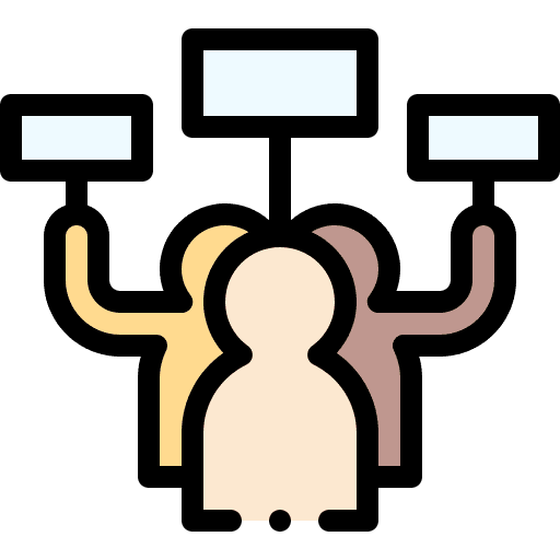 Demostration demand strike miscellaneous icon