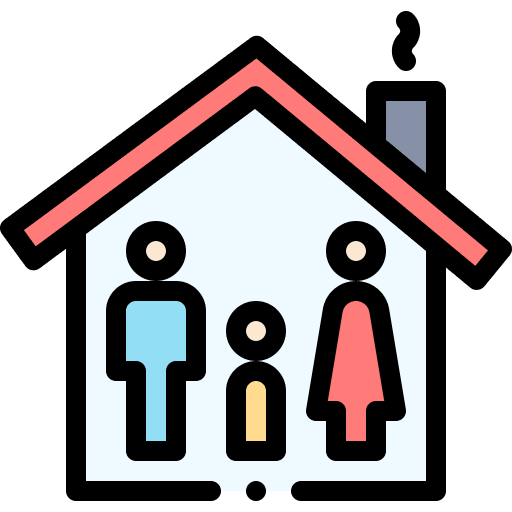 Family love mother daughter icon