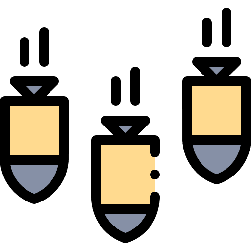 War detonation war terrorism icon