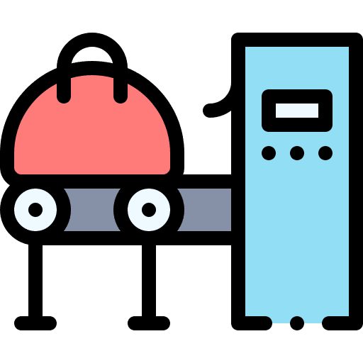 Luggage control airport luggage icon