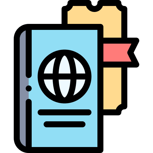 Passport passport document travel icon