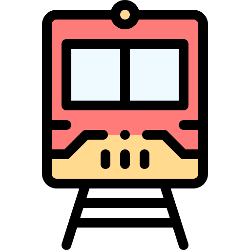 Train travel tube train icon