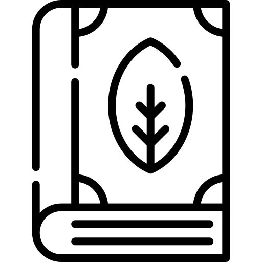 Botanic study farming and gardening reading icon