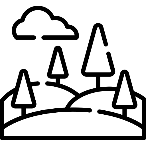 Fir landscape botanical ecology icon