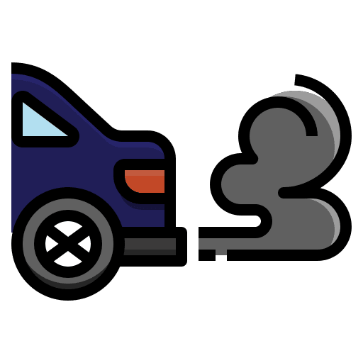 Air pollution climate change emission toxic icon