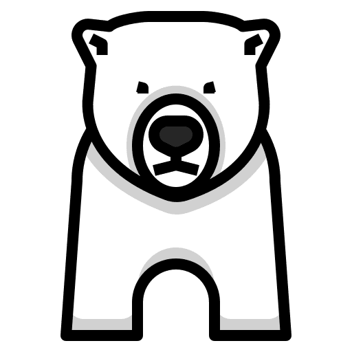 Polar bear world animal climate change icon