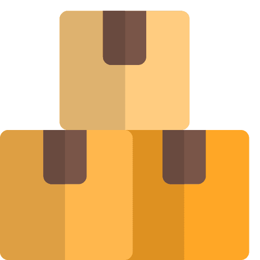 Boxes cardboard box industry quantity icon