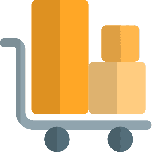 Cart trolley industry delivery icon
