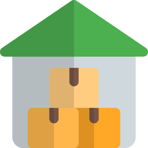 Garage shipping and delivery storage empire state building icon