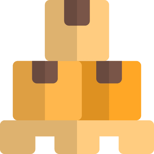 Stack shipping warehouse quantity icon