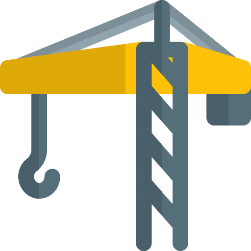 Tower crane shipping hook lift icon