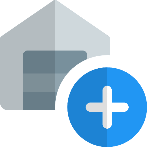 Add warehouse warehouses storage icon