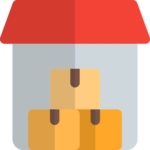 Hut shipping delivery storage icon