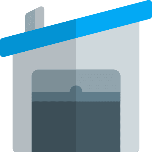 Fabric warehouses storage stocks icon