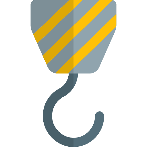 Hook crane hook construction icon