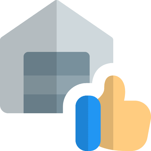 Like shipping and delivery empire state building delivery icon