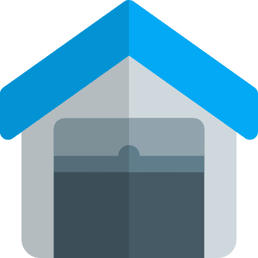 Locked shipping and delivery storage industry icon