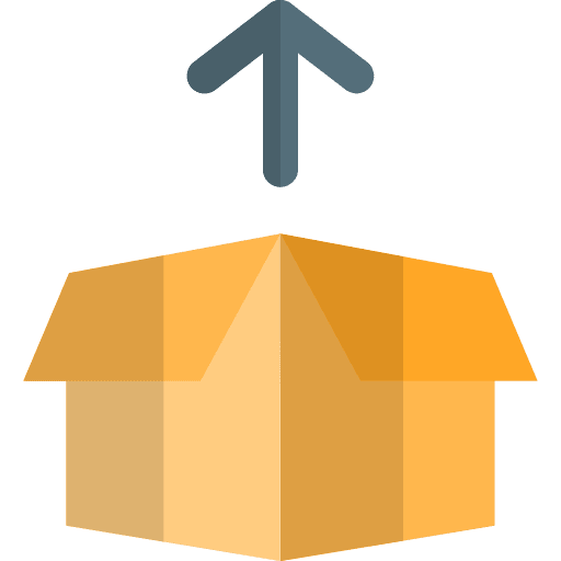 Arrow box industry package icon