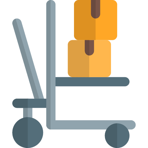 Cart pallet delivery shipping icon