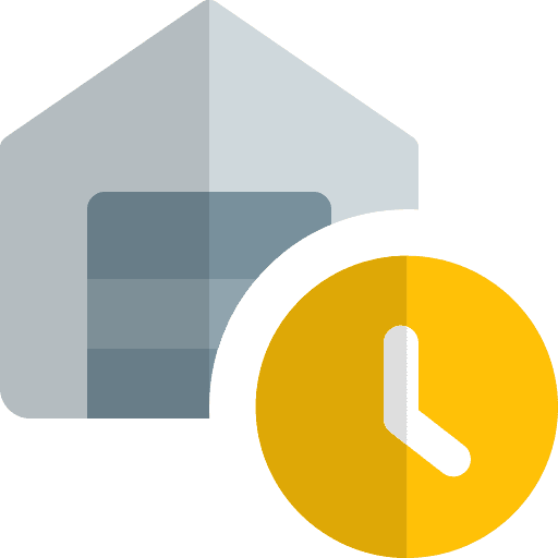 Timer warehouse shipping storage icon
