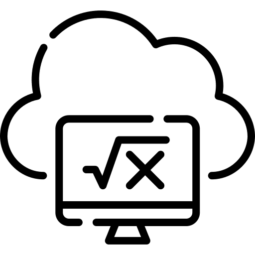 Cloud computing storage cloud computing interface icon