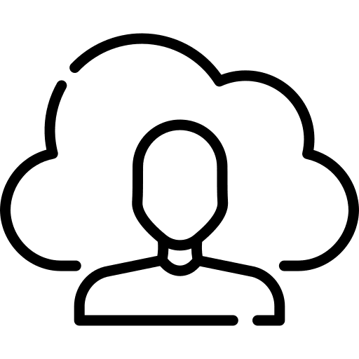 Cloud computing database cloud computing education icon