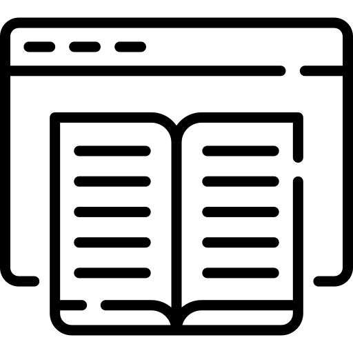 Ebook education monitor browser icon