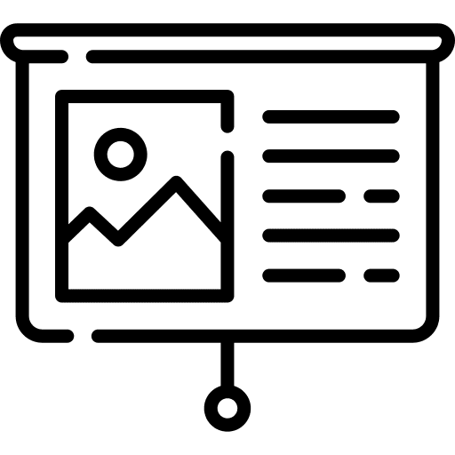 Presentation education presentation business icon