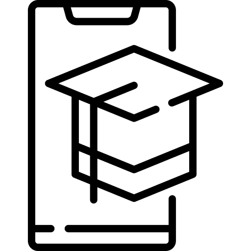 Smartphone smartphone school education icon