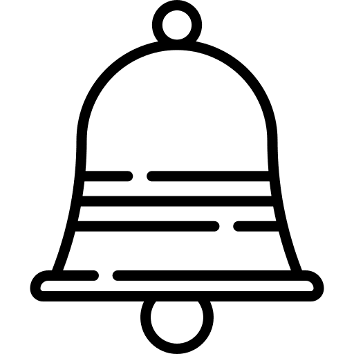 Bell alarm education bell icon