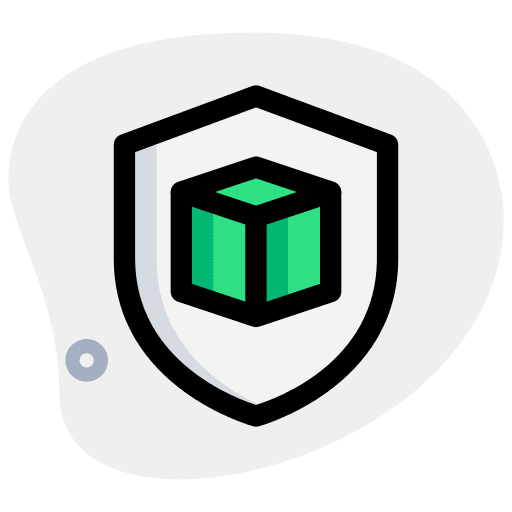 Secure shapes and symbols shapes print icon