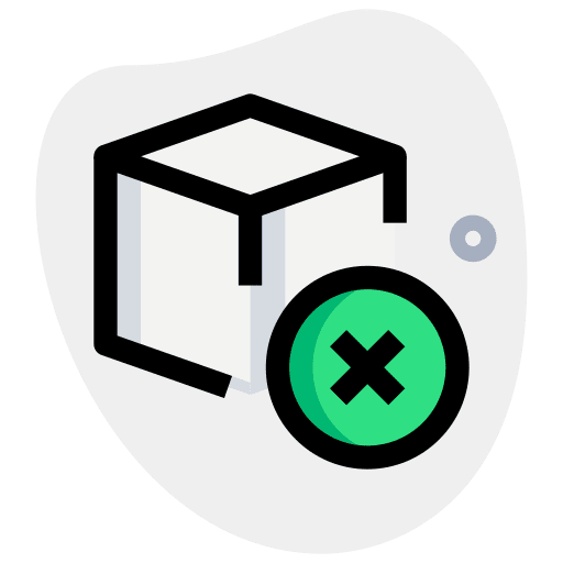 Cancel shapes and symbols ui design icon