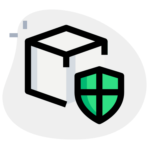 Protection shapes and symbols protection model icon