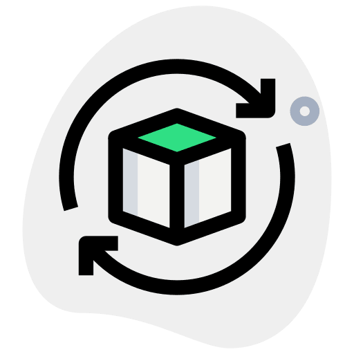 Rotate edit print three dimensional icon