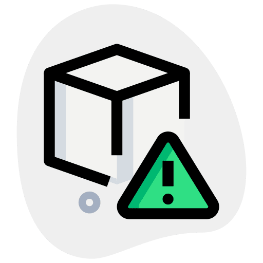 Warning signaling edit print icon