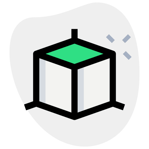 3d modeling shapes and symbols corners cube icon