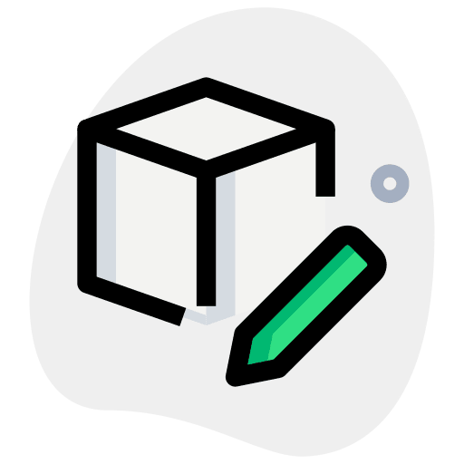 Edit model cube print icon