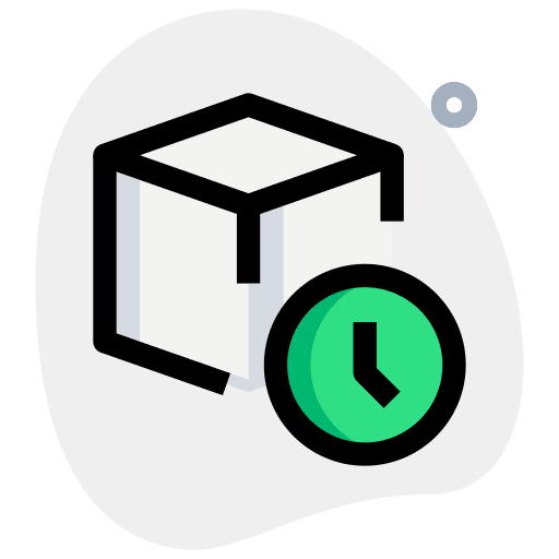 Timer print shapes and symbols cube icon