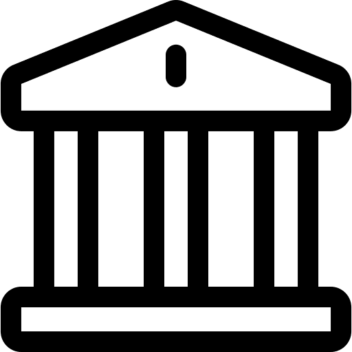 Bank bank business architecture and city icon