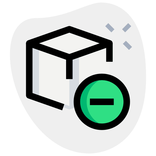 Remove shapes edit three dimensional icon