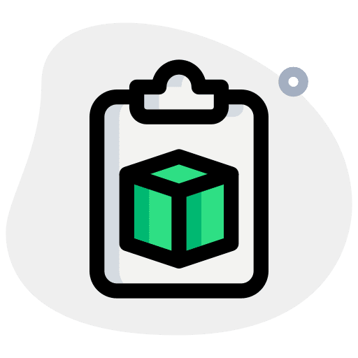 Report shapes and symbols design three dimensional icon