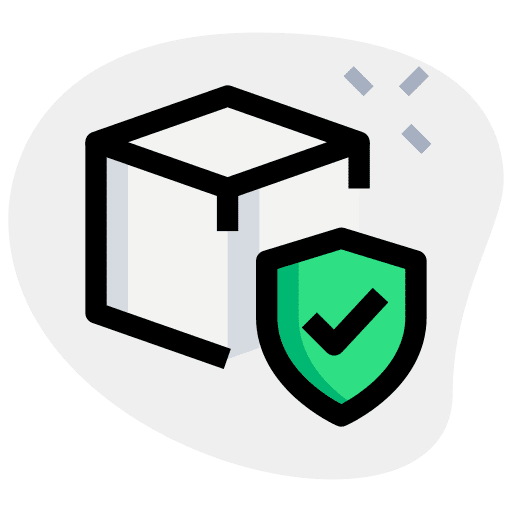 Secure shapes and symbols print 3d icon