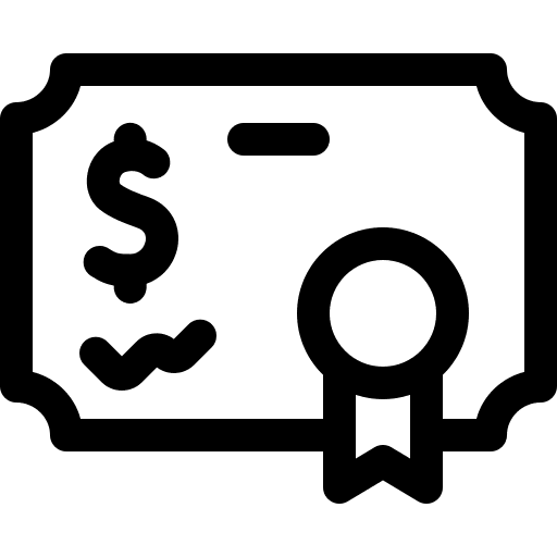 Bond business and finance business dollar icon